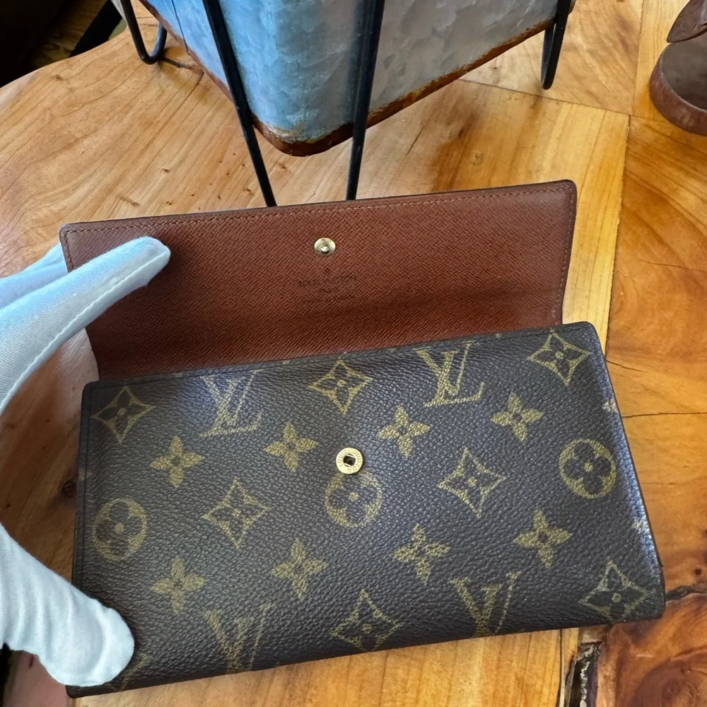 Louis Vuitton, international monogram, brown, long wallet vintage 2000 - Picture 6 of 15